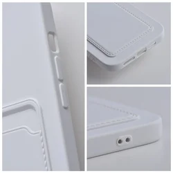 Telefontok Samsung Galaxy A55 5G - Forcell Card - fehér kártyatartós szilikon hátlap tok-4