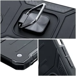 Telefontok Samsung Galaxy A55 5G - Nitro Ring Armor - fekete gyűrűs, kitámasztható, ütésálló műanyag hátlaptok-4