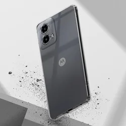 Telefontok Motorola Moto G34 - 2mm-es átlátszó szilikon tok -3