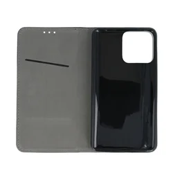 Telefontok Honor X8b - Smart Magnetic fekete szilikon keretes mágneses könyvtok-2