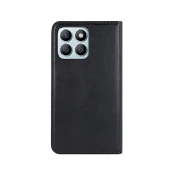 Telefontok Honor X8b - Smart Magnetic fekete szilikon keretes mágneses könyvtok-1