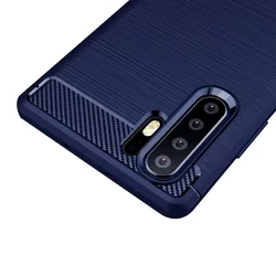 Telefontok Huawei P30 Pro - Carbon Case Rugalmas Cover TPU tok - kék-3