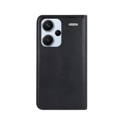 Telefontok Xiaomi Redmi Note 13 Pro+ 5G - Smart Magnetic fekete szilikon keretes mágneses könyvtok-1