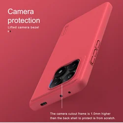 Telefontok Xiaomi Poco X6 Pro 5G - Nillkin Super Frosted piros tok-2