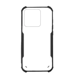 Telefontok Xiaomi Redmi Note 13 4G / LTE - fekete / átlátszó ütésálló hátlap tok-1