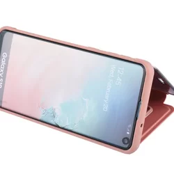 Telefontok Samsung Galaxy S10 - Clear View Tok - Rose Gold-4
