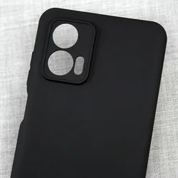 Telefontok Motorola Moto G34 - fekete szilikon hátlap tok-2