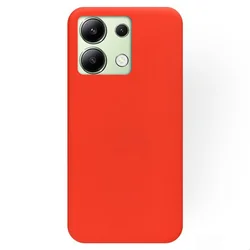 Telefontok Xiaomi Redmi Note 13 5G - piros szilikon hátlap tok-1
