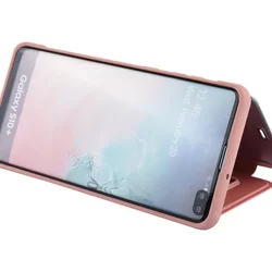 Telefontok Samsung Galaxy S10+ (S10 Plus) - Clear View Tok - Rose Gold tok-4