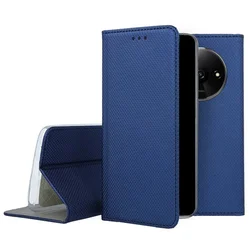 Telefontok Xiaomi Redmi A3 - kék mágneses szilikon keretes könyvtok-3