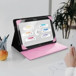 Tablettok BLUN - Univerzális 12,4 collos pink tablet tok: Huawei, Lenovo, Samsung, iPad...-7