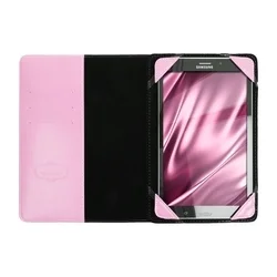 Tablettok BLUN - Univerzális 12,4 collos pink tablet tok: Huawei, Lenovo, Samsung, iPad...-4