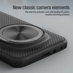 Telefontok Honor Magic 6 Pro - Nillkin kameravédős fekete kitámasztós hátlap tok, beépített mágnessel-5