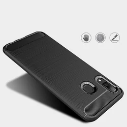 Telefontok Samsung Galaxy A20 / Galaxy A30 - Carbon Fiber fekete tok-3