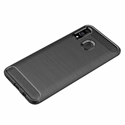 Telefontok Samsung Galaxy A20 / Galaxy A30 - Carbon Fiber fekete tok-5