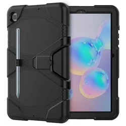 Tablettok Samsung Galaxy Tab S6 Lite 2020 / 2022 / 2024 - Survive ütésálló, kitámasztható, fekete tablet tok-1