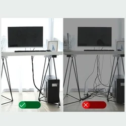 BASEUS Kábelrendező szalag - fekete tépőzáras kábelrendező szalag, 1m -3