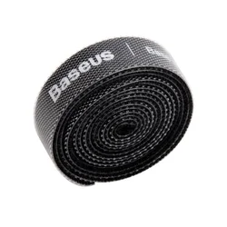 Egyéb kiegészítők: BASEUS - fekete tépőzáras kábelrendező szalag, 1m -2