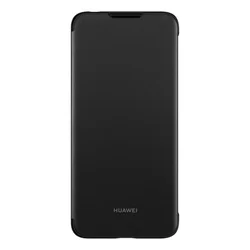 Telefontok Huawei Y6 2019 - Eredeti Huawei Folio kinyitható tok fekete-1