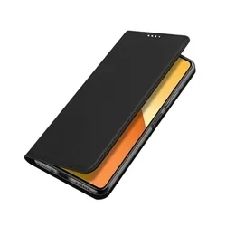 Telefontok Xiaomi Redmi Note 13 5G - Dux Ducis fekete könyvtok-1