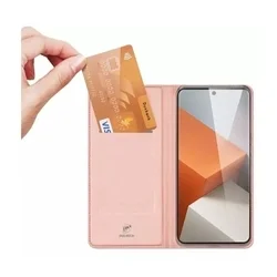 Telefontok Xiaomi Redmi Note 13 Pro+ 5G - Dux Ducis rose gold könyvtok-3