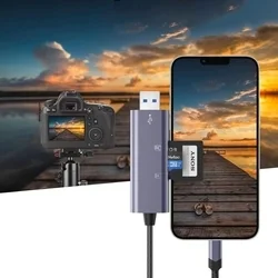 Adapter: Tech- Protect Ultraboost - kártyaolvasó USB / Lightning / SD / MicroSD portokkal-2