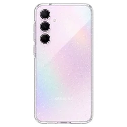 Telefontok Samsung Galaxy A55 5G - Spigen Liquid Crystal Glitter - átlátszó hátlap tok-2