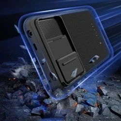 Telefontok Xiaomi Redmi Note 13 Pro 5G - Tech- Protect- Velar Cam+ - fekete hátlap tok, csúsztatható kameravédővel-3