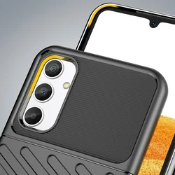 Telefontok Samsung Galaxy A35 5G - Thunder fekete ütésálló szilikon hátlap tok-2