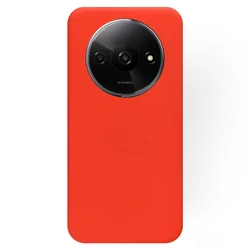 Telefontok Xiaomi Redmi A3 - piros szilikon hátlap tok-1