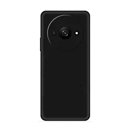 Telefontok Xiaomi Redmi A3 - fekete szilikon hátlap tok-1