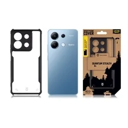 Telefontok Xiaomi Redmi Note 13 5G - Tactical Quantum - fekete / átlátszó ütésálló hátlap tok-2