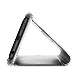 Telefontok Samsung Galaxy A55 5G - ezüst Clear View Tok-1
