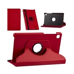 Tablettok Samsung Galaxy Tab A7 Lite (SM-T220, SM-T225) 8,7 - piros fordítható műbőr tablet tok-3