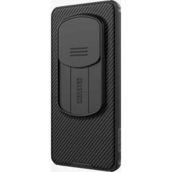 Telefontok Honor Magic6 Pro - Nillkin csúsztatható kameravédős fekete hátlap tok-1