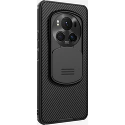 Telefontok Honor Magic6 Pro - Nillkin csúsztatható kameravédős fekete hátlap tok-2