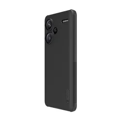 Telefontok Xiaomi Redmi Note 13 Pro+ 5G - Nillkin Super Frosted - fekete hátlap tok beépített mágnessel (MagSafe tartóval kompatibilis)-1