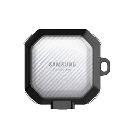 Samsung Galaxy Buds Pro / Buds2 / Buds2 Pro / Buds FE / Buds Live tartó - TECH-PROTECT X-CARBO - fekete/átlátszó ütésálló tok-1