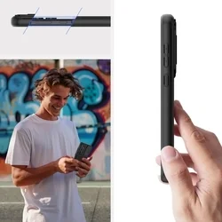 Telefontok Samsung Galaxy A55 5G - Velar Cam+ - fekete hátlap tok, csúsztatható kameravédővel-1
