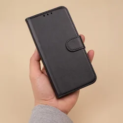Telefontok Motorola Moto E13 - fekete ráhajtófüles könyvtok-4