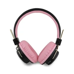 Headsett: Hello Kitty- vezeték nélküli fejhallgató, fekete/pink-1
