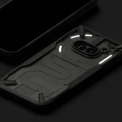 Telefontok Nothing Phone (2a) - Ringke Fusion X átlátszó/szürke hibrid hátlap tok-1