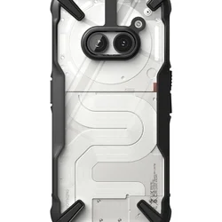 Telefontok Nothing Phone (2a) - Ringke Fusion X átlátszó/fekete hibrid hátlap tok-1