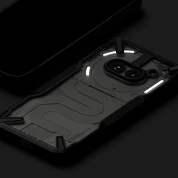 Telefontok Nothing Phone (2a) - Ringke Fusion X átlátszó/fekete hibrid hátlap tok-2
