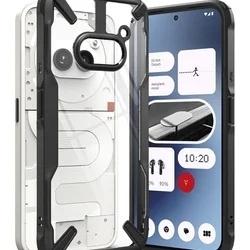 Telefontok Nothing Phone (2a) - Ringke Fusion X átlátszó/fekete hibrid hátlap tok-8