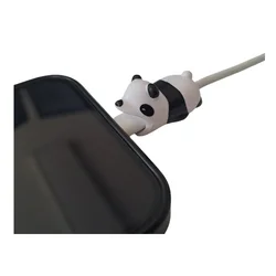 Kábel: Kábelvédő szilikon figura - Panda-1