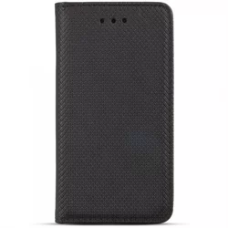 Telefontok Samsung Galaxy A90 - fekete mágneses szilikon keretes könyvtok-3