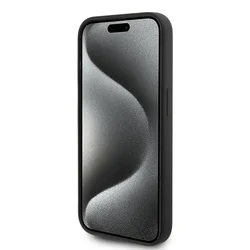 Telefontok iPhone 15 Pro - Karl Lagerfeld - KARL SCRIPT LOGO - hátlap tok, fekete-6
