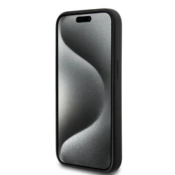 Telefontok iPhone 15 - Karl Lagerfeld - KARL SCRIPT LOGO - hátlap tok, fekete-6
