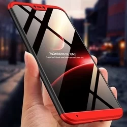 Telefontok Xiaomi Mi A2 Lite / Redmi 6 Pro - hátlap - GKK Protection 3in1 - fekete/piros-1